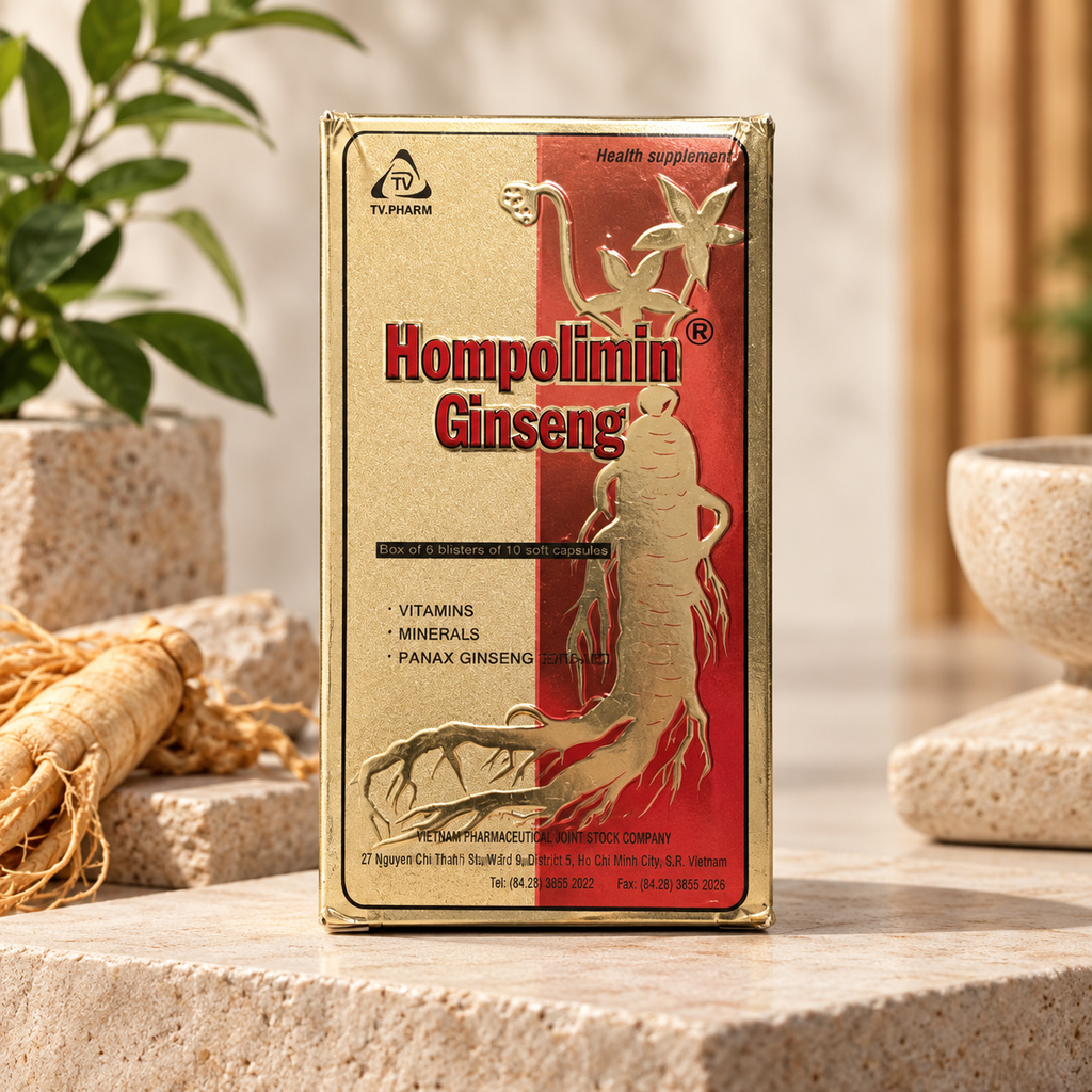 Hompolimin Ginseng Soft Capsules | Vitamins, Minerals & Panax Ginseng