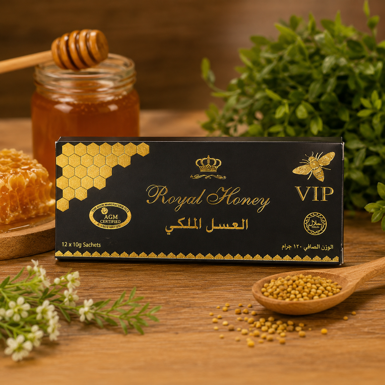 Original ETUMAX Royal Honey VIP 12 x 10g Sachets | Imported from Malaysia | Premium Royal Honey | Apki Dukaan