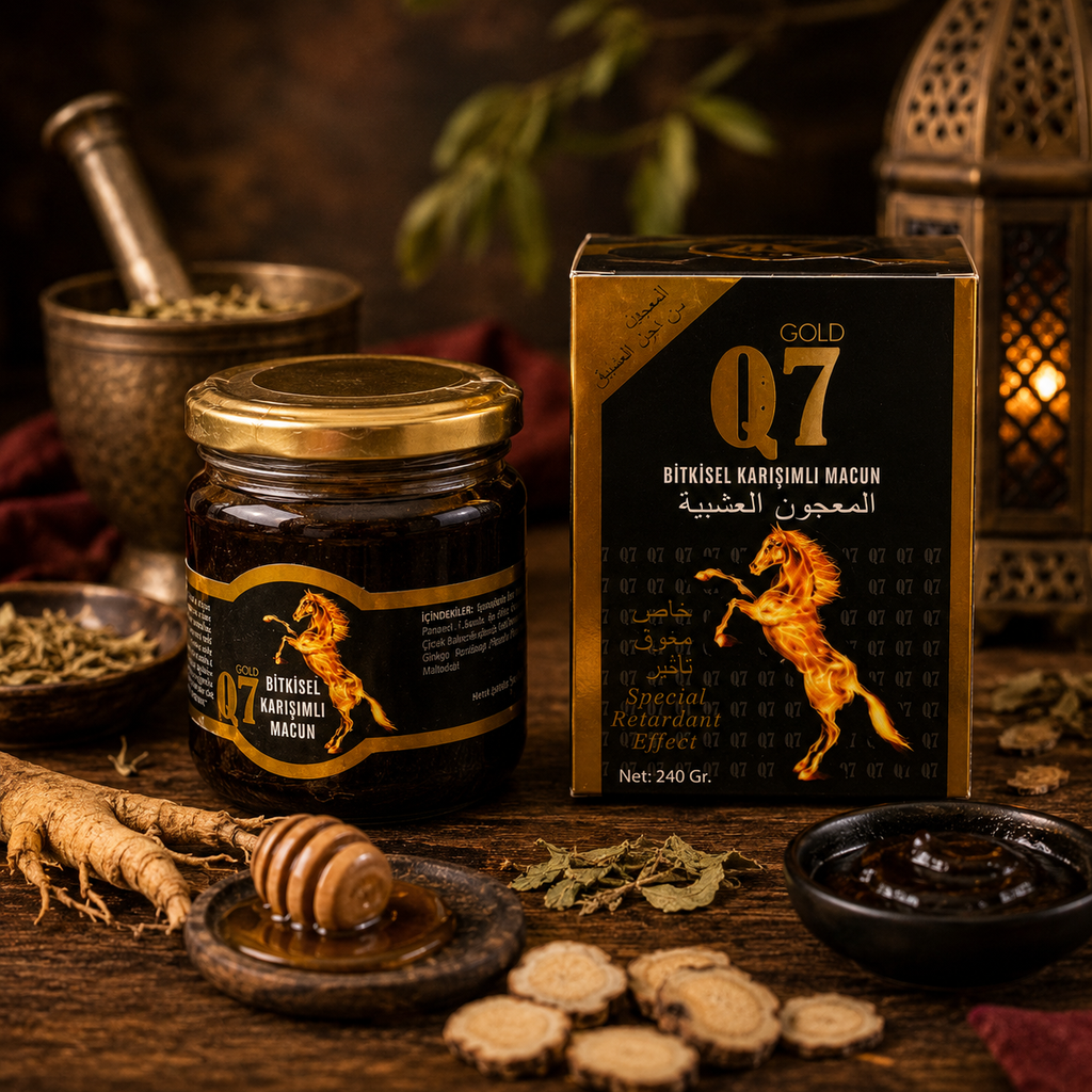 Original Gold Q7 Bitkisel Karışımlı Macun 240g | Turkish Herbal Mixed Paste | Imported from Turkey | Apki Dukaan