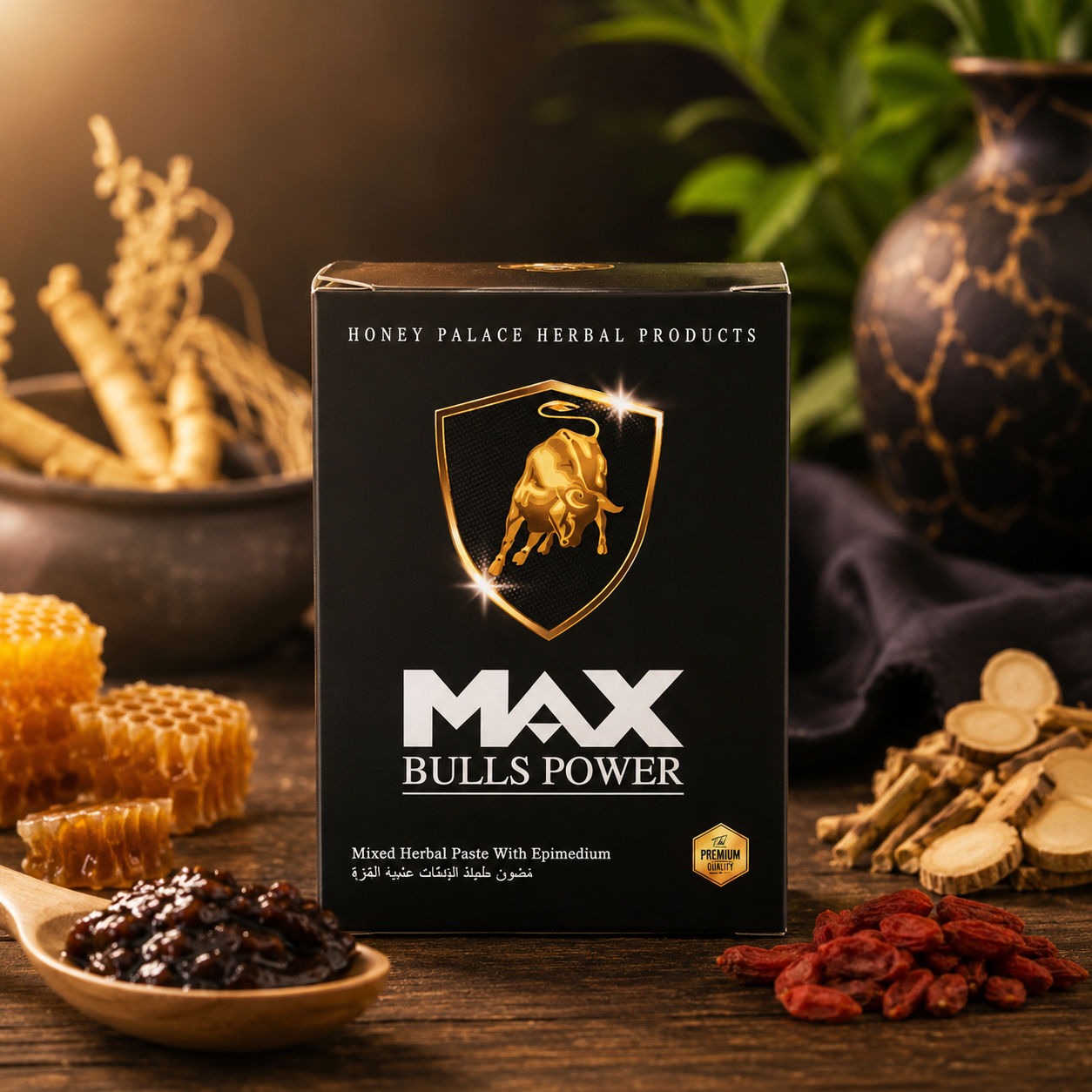 Original Max Bulls Power Macun 240g | Turkish Herbal Mixed Paste with Epimedium | Apki Dukaan