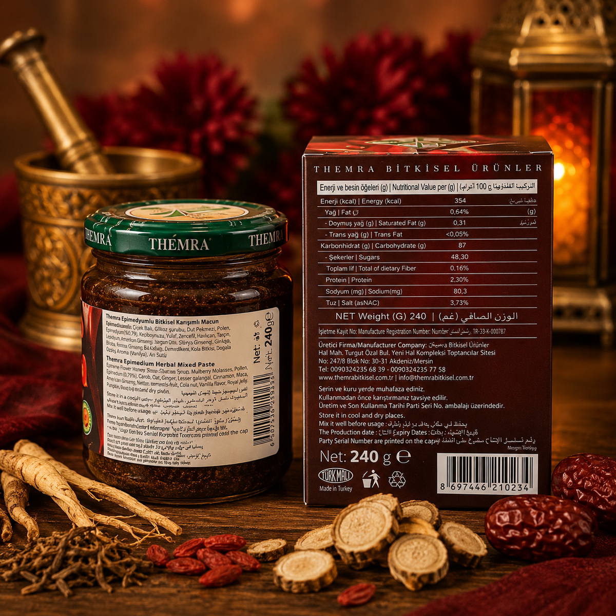 Original Themra Epimedium Herbal Mixed Paste 240g | Turkish Herbal Macun | Imported from Turkey | Apki Dukaan