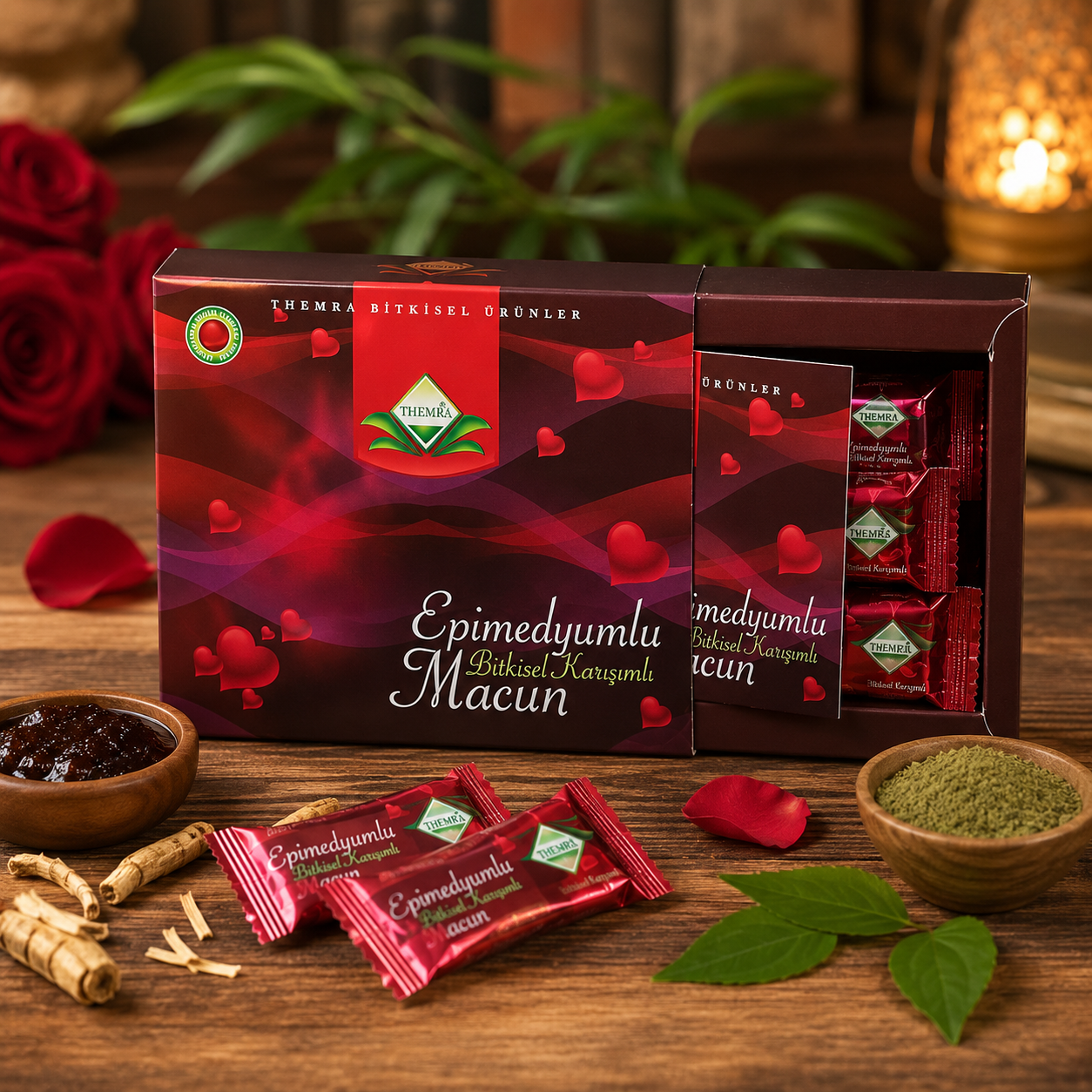 Original Themra Epimedium Herbal Blend Macun 12 Sachets | Imported from Turkey | Premium Herbal Paste | Apki Dukaan